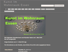 Tablet Screenshot of kunst-im-wohnraum-essen.de